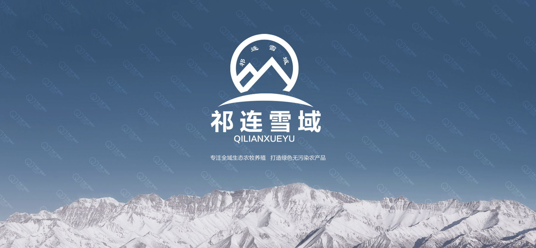 张掖祁连雪域logo设计